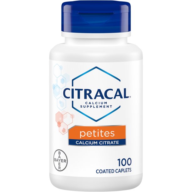 CITRACAL PETITES  CALCIUM CITRATE  WITH VITAMIN D3,100 COATED CAPLETS