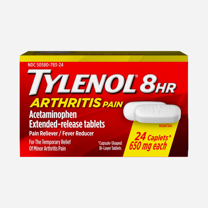 Tylenol 8 Hour Arthritis Pain, Acetaminophen Extended-Release Tablets, 24Caplets 650mg