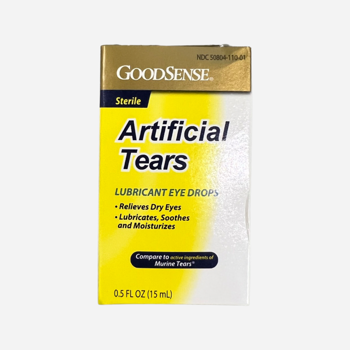 GoodSense Artificial Tears, Lubricant Eye Drops, 0.5 FL OZ (15 mL)