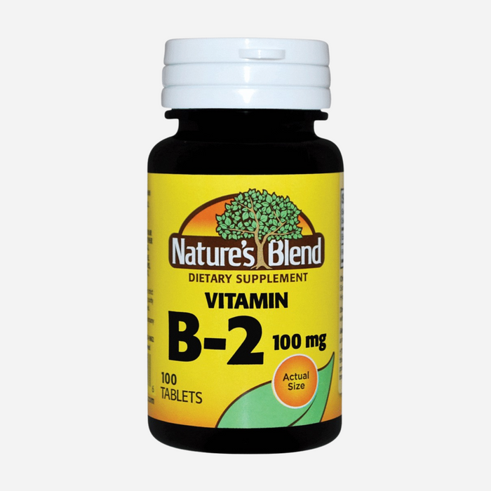 Nature's Blend - Vitamin B-2 100 mg, 100 Tablets