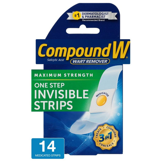 CompoundW WART REMOVER MAXIMUM STRENGTH ONE STEP PADS 14 MRDICATED PADS
