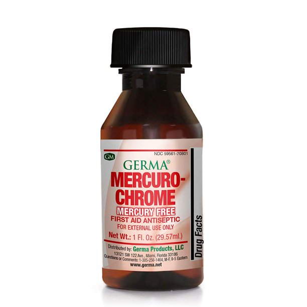 GERNA Mercuro-Chrome Mercury-Free Liquid ,1floz