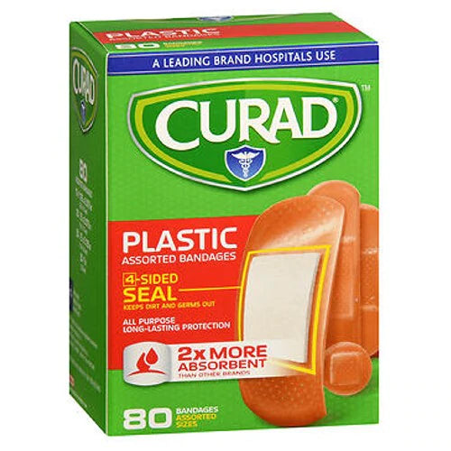 CURAD PLASTIC ASSORTED  BANDAGE /80 CT