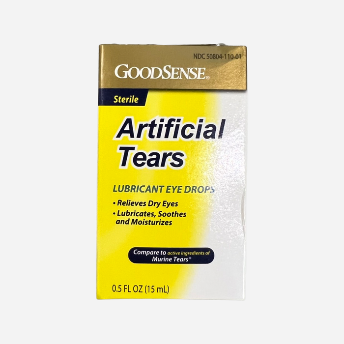 GoodSense Artificial Tears, Lubricant Eye Drops, 0.5 FL OZ (15 mL)