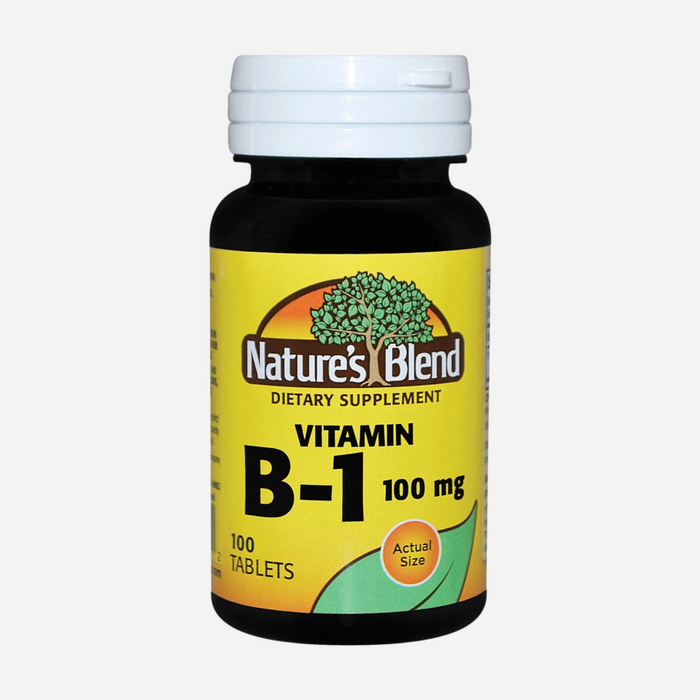 Nature's Blend - Vitamin B-1 100 mg, 100 Tablets