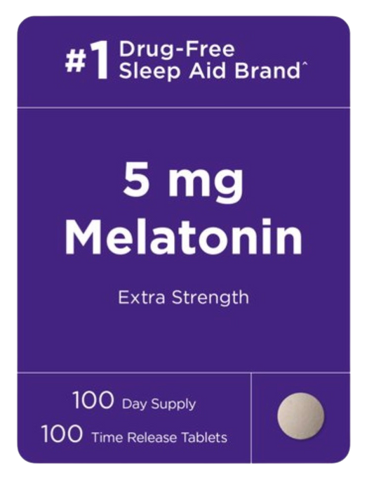 Natrol Melatonin 5mg, Sleep Support, Extra Strength, Time Release Tablets, 100ct