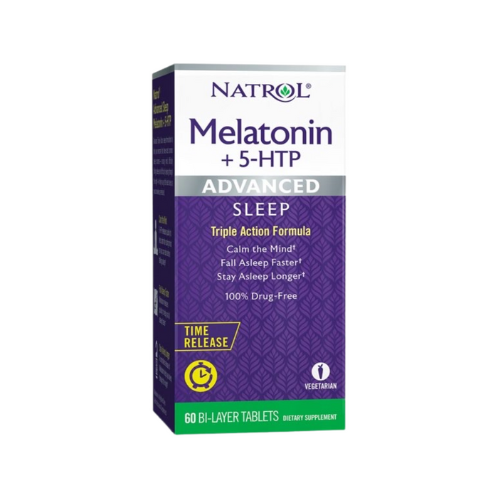 Natrol Advanced Sleep Melatonin Plus 5-HTP / 60TABLETS